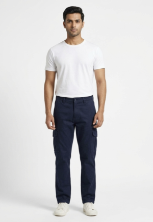Men’s regular fit cargo pant Navy Blue